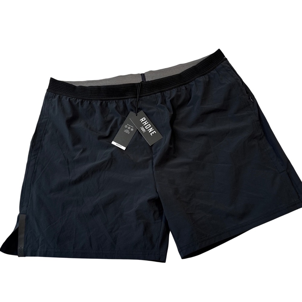 Rhone Swift 6" Lined Running Shorts Mens XXL Black 100720-001-XXL New